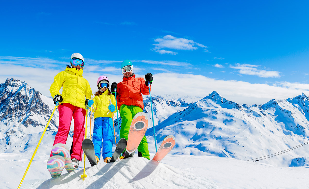 Die passende Skilänge für Ihre Kinder finden.