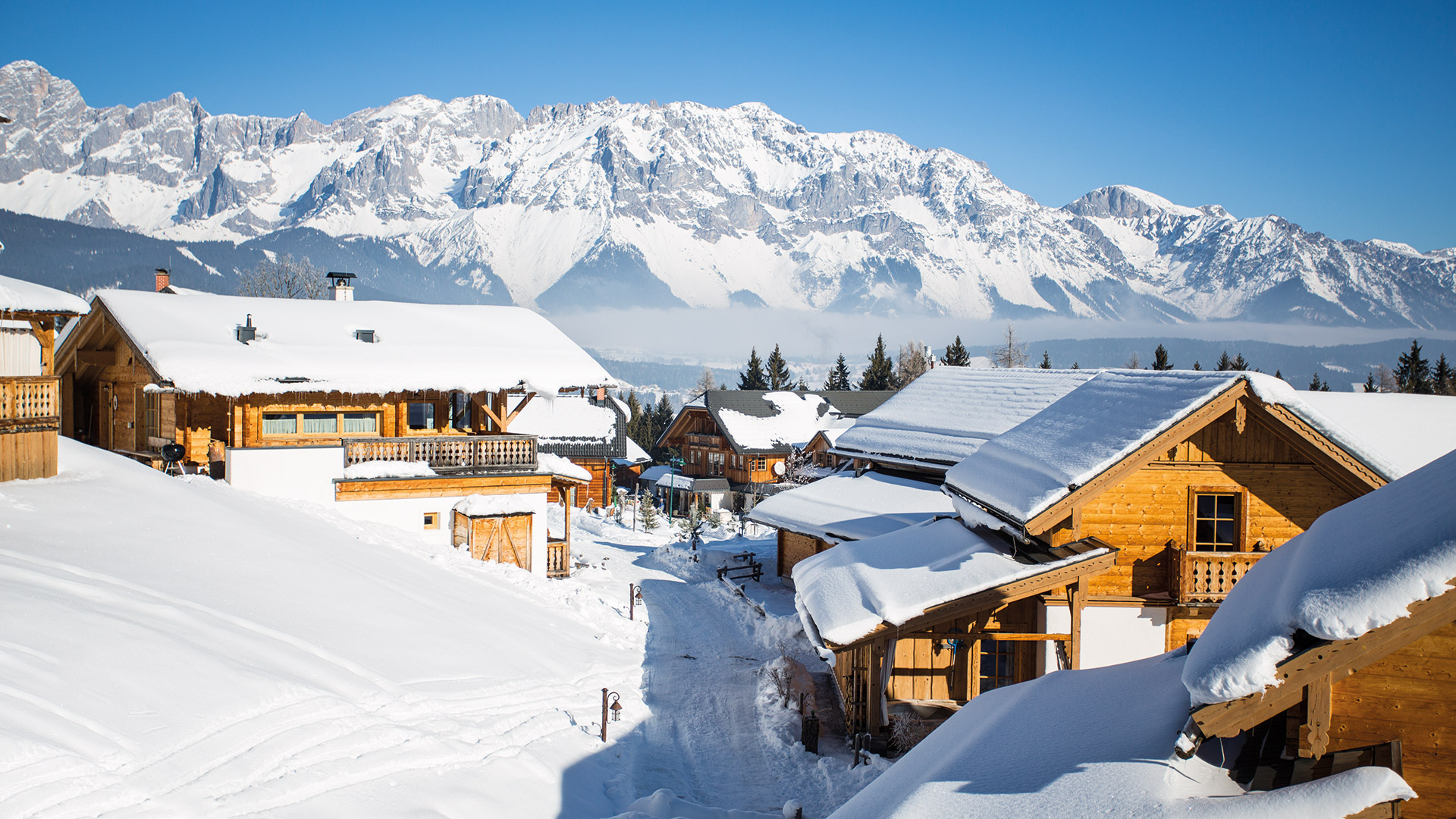 Skiurlaub in Schladming im Almdorf Reiteralm - Chalets direkt an der Skipiste Skiurlaub für Familien im Almdorf Reiteralm Chalets
